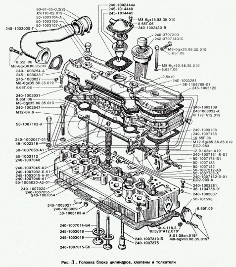240-1007375 Толкатель клапана (сталь) ф21х25 L=54 L1=45 ЗИЛ-5301,МТЗ