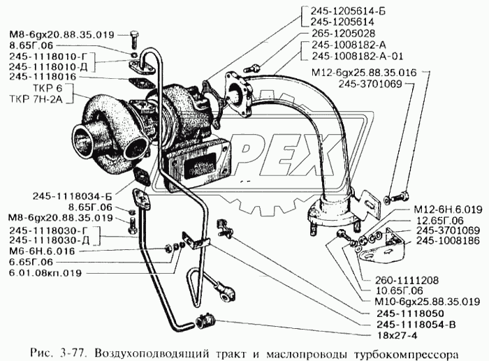 245-1205614 Прокладка (м/асбест) квадрат.90х90; фвнутр=65; 4отв.ф9, трубы впускной ЗИЛ-5301 ТКР-6 Унипресс