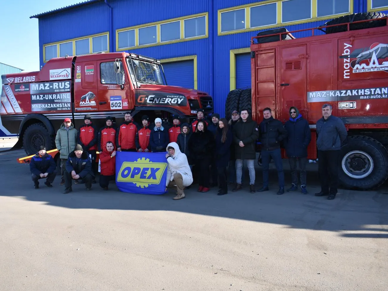 Команда «МАЗ-СПОРТавто» посетила АО «ОРЕХ»