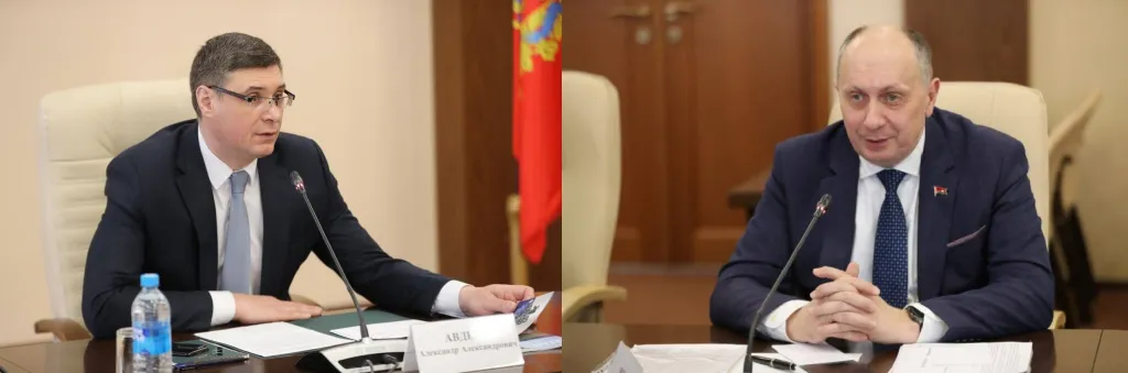 Губернатор Владимировской области Александр Авдеев у микрофона