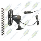 ACF-12-01 Вентилятор салонный(кабины) 12в; 3-х лопастной на присоске пластик 12,5 см Airline