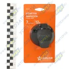 ATE-21 Розетка штепсельная (113х60х55) 7 контактов; пластик Airline