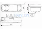 190762 Фонарь задний !правый разъем сзади\ RVI Premium/Mascott,Volvo FE/FL AMSH