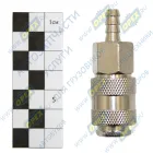 AT10797 Фитинг (штуцер) прямой; соединение быстросъемное (мама) - елочка ф8мм (компрессор,пневмоинструмент) AT