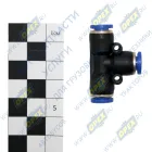 AT-10352 Фитинг (тройник) Т-образный; трубка ф6/ф6/ф6мм; пластик AT