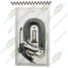 AT34511 Пистолет продувочный (пневматический) со шлангом ф6; 5м, с быстросъемом ф6 (с установочным комплектом), 9,8атм/10bar AT