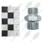 ATD803150 Фитинг Штуцер Рнаруж=М18х1,5/М20х1,5 К=24 L=35 (конус/конус) (конус 60° for RUSSA) [22/24 S22] ATD