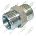 ATD803173 Фитинг (штуцер) прямой; Рнаруж=М24х1,5/М24х1,5 К=27 L=38 (конус/конус) (конус 24° for EURO) [30/30 S27] ATD