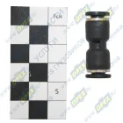 ATD901111 Фитинг (штуцер) прямой; трубка ф5/ф5мм (цанга) ATD