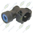 ATD707149 Фитинг (штуцер) угловой 90-гр.(ПВХ) быстросъем/цанга ф6мм ATD