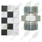 ATD803173 Фитинг (штуцер) прямой; Рнаруж=М24х1,5/М24х1,5 К=27 L=38 (конус/конус) (конус 24° for EURO) [30/30 S27] ATD