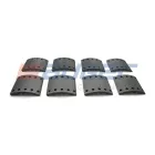 76504 Накладки тормозные (комплект) 420х180; STD (80 отв на оси: заклёпки 8х15 /( 93251) BPW (1982-2020), K?SSBOHRER (1970-2020), SAUER ACHSEN (1970-2020) Auger