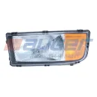 99751 Фара головная левая с желтым указателем поворота MB Axor 2 (2004-2021); электрический, С двигателем, С противотуманной фарой, RHD, С маркировкой E, без лампы накаливания Auger