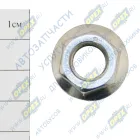 119406 Гайка DIN6923 M12x1,75 h=12 К=18 фланцевая КАМАЗ дв.Cummins крепления возд. компрессора, генератора (EQB DAF LCV (1970-2020), SCANIA N Bus (2004-2020) Auger