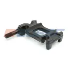 81923 Кронштейн рессоры левый 70/120 мм + крепление под амортизатор BPW (1970-2020) BPW (1970-2020); M24x3/241x129/227x63 с вкованным центровочным штифтом Auger