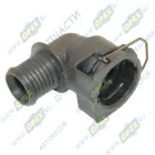 87600 Фитинг (угольник): под шланг ф18/ разъем (быстросъем ф20) компрессора SCANIA SCANIA N Bus (2004-2020); пвх Auger