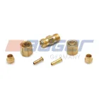 66220 Фитинг (штуцер) прямой; трубка ф6/ф6мм (гайка) разборный UNIVERSAL (1970-2020), MB Actros MP4 (2011-2020); 0039979172 Auger