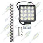 AE48S-16LED-55HC Фара рабочего света (дальний) светодиодная КВАДРАТНАЯ 48 вт; 48 вт дальний, 16 диодов,(110х55х140) 12/24 В AVTOELECTRICA