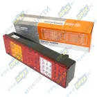 7452.3716-10 AE Фонарь задний левый светодиод КАМАЗ,МАЗ,УРАЛ 24в (боковой габарит) со жгутом; (вилка СЦАЗ) AVTOELECTRICA