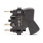 П147-02.17 AE Переключатель-клавиша 2-х поз. 12-24v 6контактов без символа ГАЗ, ЗИЛ, МАЗ, КАЗ, БелАЗ, КРАЗ. AVTOELECTRICA