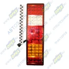 7452.3716-08 AE Фонарь задний левый светодиодный КАМАЗ,МАЗ,УРАЛ 24в со жгутом (вилка СЦАЗ) AVTOELECTRICA