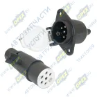 ПС326 AE ЕВРО пласт. Разъем электрический прицепа (вилка/розетка) к-т; пластик AVTOELECTRICA