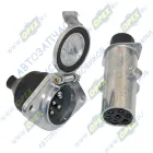 ПС-325 AE ЕВРО Разъем электрический прицепа (вилка/розетка) к-т; МЕТАЛЛ AVTOELECTRICA