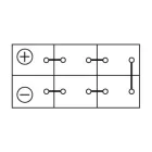 0 092 T40 770 Аккумулятор (АКБ) обратная полярность [3];12V-170Ah MAN Lion's (1991-2021), MB Vario (1996-2021), SCANIA F-, K-, N Bus (2004-2021); 1000A (T4 077 Heavy Duty) 515х225х225; Bosch