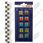 1 987 529 037 Набор плоских предохранителей; 1x(5A+7.5A+25A+30А); 2х(10A+15A+20А) Bosch