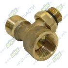 941212-M16x1,5-M22x1,5-S Фитинг (тройник) Т-образный; Рвнутр=М22х1,5/ Рнаруж=М16х1,5/ трубка ф12мм Camozzi