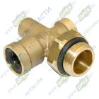 9600 12-6-M12X1,5-M22X1,5-S01 Фитинг (четверник); трубка ф12-трубка ф6- М12х1,5- М22х1,5 Camozzi