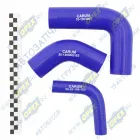 80-1303000-01 Комплект патрубков радиатора МТЗ-82,80; (3шт.) (силикон) синий CARUM