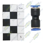 01038E Фитинг (штуцер) прямой; трубка ф5/ф5мм (цанга) Exovo