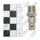 180140 Фитинг (штуцер) прямой; соединение быстросъемное рапид наруж.резьба 1/4"M FUBAG