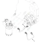 10036 Трубка топливная (от фильтра к ТНВД) Cummins ISF 3.8 4990465 HAFFEN