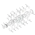 0339 Вкладыши коренные STD; Cummins 6CT,L,ISCe,ISLe,QSC,QSL; (комплект на ДВС) HAFFEN