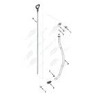 0510 Щуп уровня масла Газель (Cummins ISF 2,8); (в сборе с трубкой) HAFFEN