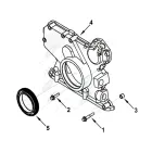 0478 Крышка двигателя передняя (дв.Cummins ISBe,ISDe) V=4.5,6.7 ZK6737D E-3, КАМАЗ HAFFEN
