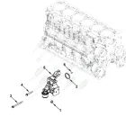 0483 Коллектор впускной водяной КАМАЗ дв. Cummins 6ISBe HAFFEN