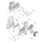 0284 Крышка двигателя передняя Газель (дв.Cummins ISF 2.8 Евро-4) в сборе с масл.насосом,насосом вод.,маслоохладителем HAFFEN