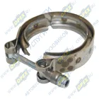 0794 Хомут турбокомпрессора V-образный зажим, ф76 S=20 (зажим-болт) ф внутренее 55-67 IVECO Bus (1970-2020); + HAFFEN
