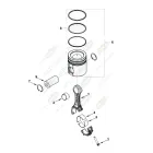 0236 Кольца поршневые STD; Cummins 6BT, 4BT; комплект на 1 поршень HAFFEN