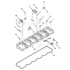 0763 Корпус (проставка) коромысел клапанной крышки КАМАЗ двиг. 6ISBe,6ISDE Cummins HAFFEN