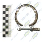 0794 Хомут турбокомпрессора V-образный зажим, ф76 S=20 (зажим-болт) ф внутренее 55-67 IVECO Bus (1970-2020); + HAFFEN