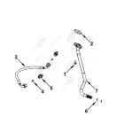 0772 Шланг в броне ф10 L=440 Г=М16+К21/Г=М16+К21 (сталь+рти) ТКР Cummins BT,EQB HAFFEN