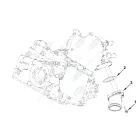 0747 Патрубок (силумин) ф55 L=85; кругл.фланец с ушами 3отв.ф7, кривой, входящий ОЖ металл Cummins Газел HAFFEN