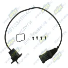 W400000967 Датчик включения стоп-сигнала (ПВХ) 47х35 плоский контакт 13х4 4 отв. ф4 с проводом L=450 плоский разъем 4 контакта HONGYAN