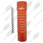 YG9625530057 Шланг (патрубок) ф90х100/ф100х110 L=400 (гофр. в метал. кольц.) интеркулера выпускной HOWO T5G / SITRAK C7H Howo