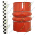 WG9719530108 Шланг (патрубок) ф100х110 L=165 (гофр. в метал. кольц.) интеркулера верхний/нижний; AZ9719530108 Howo