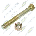 WG9100680036 Болт ГОСТ-7798 М16х140х1,5 Р=65 К=24 под шплинт с гайкой в сб. переднего амортизатора подвески с гайкой верхний T5G Howo